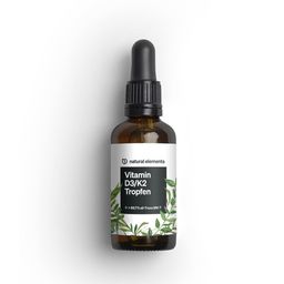 natural elements Vitamin D3 + K2 Tropfen – 99,7+% All-Trans (K2VITAL® von Kappa) + Vitamin D3
