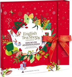 English Tea Shop Teebuch Adventskalender "Red Christmas" mit Schleife - Rot