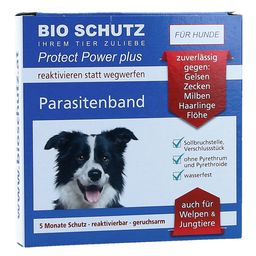 Bio Schutz Parasitenband Protect Power Plus Hund reflektierend schwarz