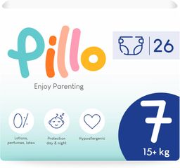 Pillo Windeln Größe 7 XXL 15+ Kg