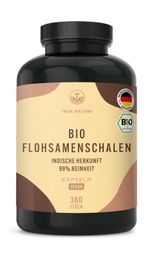 TRUE NATURE® Bio Flohsamenschalen Kapseln - Vegan & Made in Germany