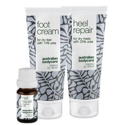 Australian Bodycare Set für trockene Füße und gelbe Nägel