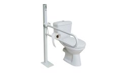 Ausilium Klappbarer Haltegriff mit Toilettenpapierhalter
