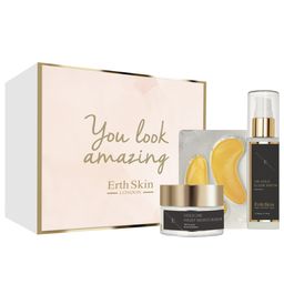 ErthSkin London Geschenkbox-Set – Anti-Falten-Hautpflegeset aus 24-karätigem Gold (Universal-Set)