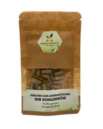 Kräuterkapseln Katze – Schilddrüse | mit Wolfstrapp & Herzgespann