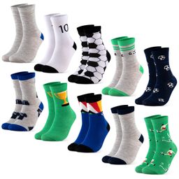 Occulto Jungen & Mädchen Motiv Socken 10er Pack (Modell: Fantasia) Fussball 35-38