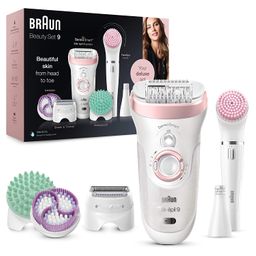 Braun Silk-épil 9 Beauty-Set, Epilierer Damen, Haarentfernung, FaceSpa Gesichtsepilierer