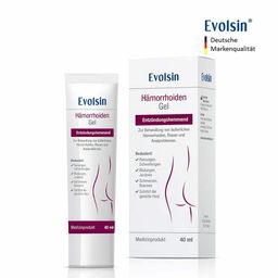 Evolsin® Hämorrhoiden Gel - Hämorrhoiden Salbe gegen Brennen, Schmerz & Juckreiz