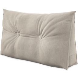 ELONEO Rückenkissen – Keilkissen fürs Bett & Sofa, abnehmbarer Bezug, praktisches Seitenfach Handy