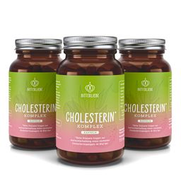 BitterLiebe - Cholesterin Komplex - Regulierung und Senkung des Cholesterinspiegel - 3-Fach Wirkung