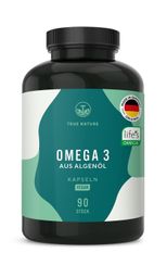 TRUE NATURE® Omega 3 Vegan Kapseln - Premium Algenöl life's™ OMEGA