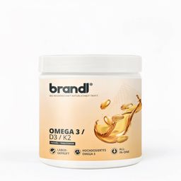 Vitamin D3 K2 & Omega 3 Premium | brandl Made in Germany | Fischöl aus der EU | 240 Kapseln
