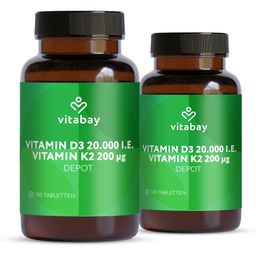 Vitabay Vitamin D3 20000 IE + K2