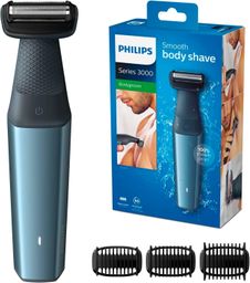 Philips Bodygroom Series 3000 hautfreundlicher Körperrasierer inkl. 3 Kammaufsätze