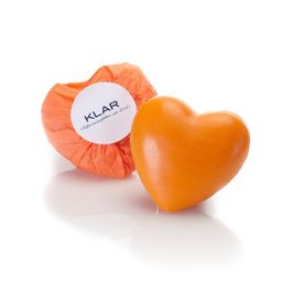 Klar-Seifen - Orangen-Herz Seife (palmölfrei)