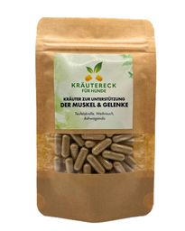 Kräuterkapseln Hund – Muskel & Gelenke | mit Teufelskralle, Ashwagandha & Weihrauch
