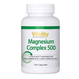 Magnesium Komplex 500 mit 7 verschiedenen Magnesiumverbindungen Vitality Nutritionals