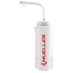 Mueller Trinkflasche Natur mit Trinkhalm