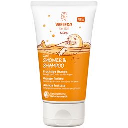 Weleda Kids 2in1 Shower & Shampoo Fruchtige Orange - milde und fruchtige 2in1 Reinigung für Kinder
