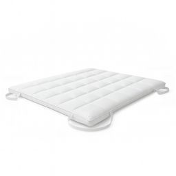 The White Stone Topper 120x200 cm aus 500 g Watte | Gepolsterter Matratzenschoner | Atmungsaktiver M