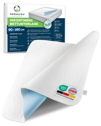 Sensalou Inkontinenz Unterlage Auflage 90x160 Betteinlage Bettunterlage wasserdicht Krankenunterlage