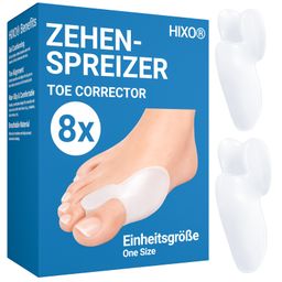 HIXO Zehenspreizer Hallux Valgus - Ballenschutz & Zehentrenner aus weichem Silikon ohne BPA