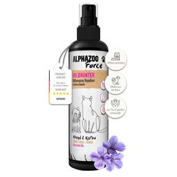 ALPHAZOO MilbHunter Milbenspray für Hunde & Katzen I Starkes Anti Milbenmittel