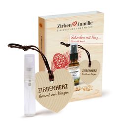 ZirbenFamilie | ZirbenHerz Anhänger Set