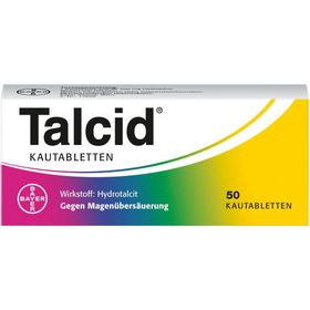Talcid® Kautabletten – Schnell und langanhaltend gegen Sodbrennen 50 St