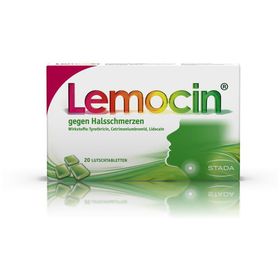 Lemocin® gegen Halsschmerzen, Zitronengeschmack, zuckerfrei