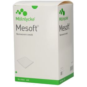 Mesoft® Kompressen aus Vliesstoff 10cm x 10cm unsteril