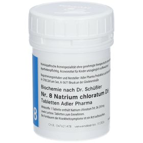 Adler Schüssler Salze Nr. 8 Natrium chloratum D6
