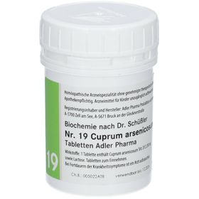 Adler Schüssler Salze Nr. 19 Cuprum arsenicosum D12