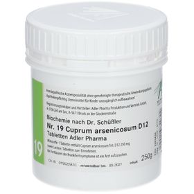 Adler Schüssler Salze Nr. 19 Cuprum arsenicosum D12