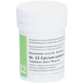 Adler Schüssler Salze Nr. 22 Calcium carbonicum D12