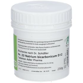 Adler Schüssler Salze Nr. 23 Natrium bicarbonicum D12