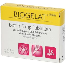 BIOGELAT® Biotin 5 mg Tabletten