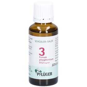 Schüßler-Salze 3 Ferrum phosphoricum D12 Tropfen