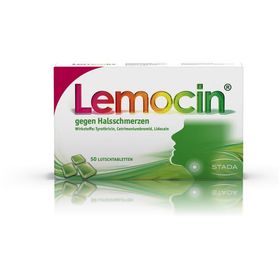 Lemocin® gegen Halsschmerzen, Zitronengeschmack, zuckerfrei