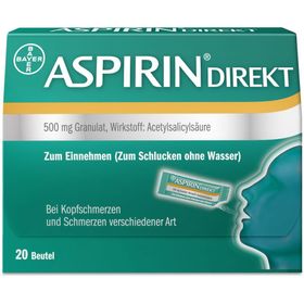 Aspirin® Direkt Granulat zur Direkteinnahme – bei Kopfschmerzen und Schmerzen verschiedener Art