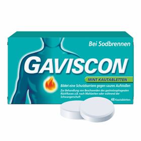 GAVISCON Mint Kautabletten - Jetzt 10% Rabatt sichern mit dem Gutscheincode „gaviscon10“