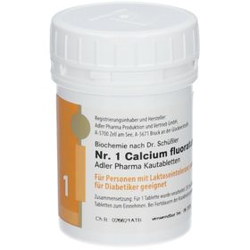 Adler Schüssler Salze Nr. 1 Calcium fluoratum D12 Kautabletten