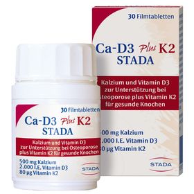 Ca-D3 Plus K2 STADA Kalzium, Vitamin D3, Vitamin K2