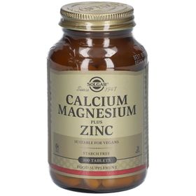 Solgar® CALCIUM, MAGNESIUM PLUS ZINC
