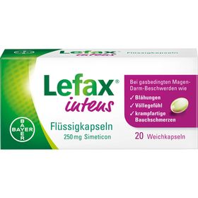 Lefax® intens Flüssigkapseln bei Blähungen und Völlegefühl