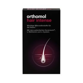 Orthomol Hair Intense - Mikronährstoffe für schönes Haar - mit Biotin, Kupfer, Zink und dem patentierten KeraLiacin - Kapseln