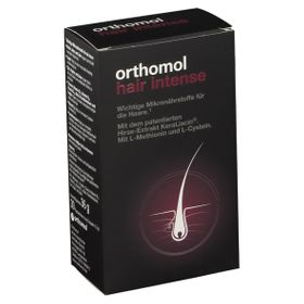 Orthomol Hair Intense - Mikronährstoffe für schönes Haar - mit Biotin, Kupfer, Zink und dem patentierten KeraLiacin - Kapseln