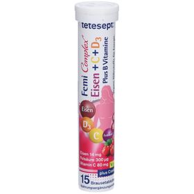 Tetesept Femi Complex Eisen Plus B+C+D Brausetabletten