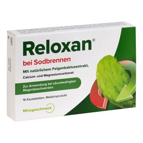 Reloxan® Kautabletten bei Sodbrennen – Minze