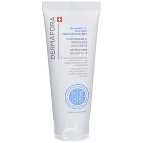 DERMAFORA Feuchtigkeitsspendende Handcreme- fettet nicht, zieht rasch ein.